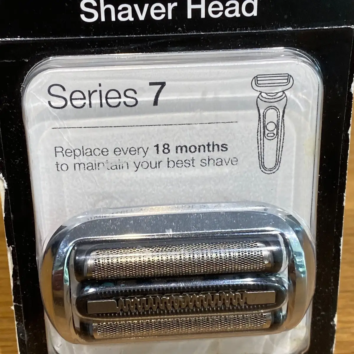 Braun Series 7 shaver head replacement cassette close-up