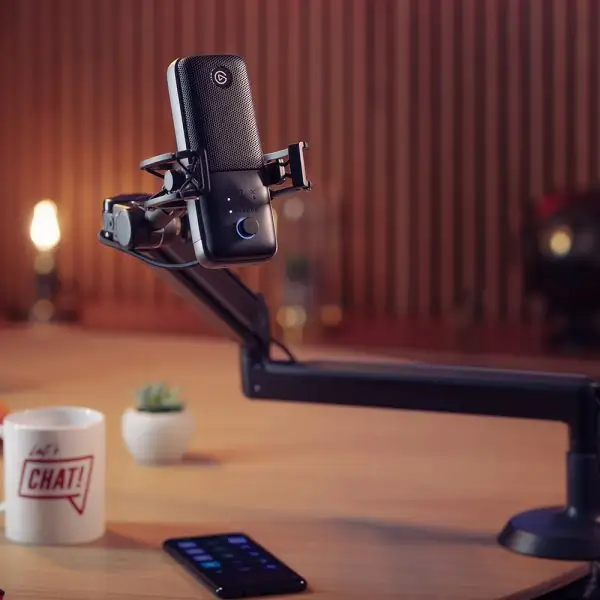 Moukey tablet holder used on microphone stand