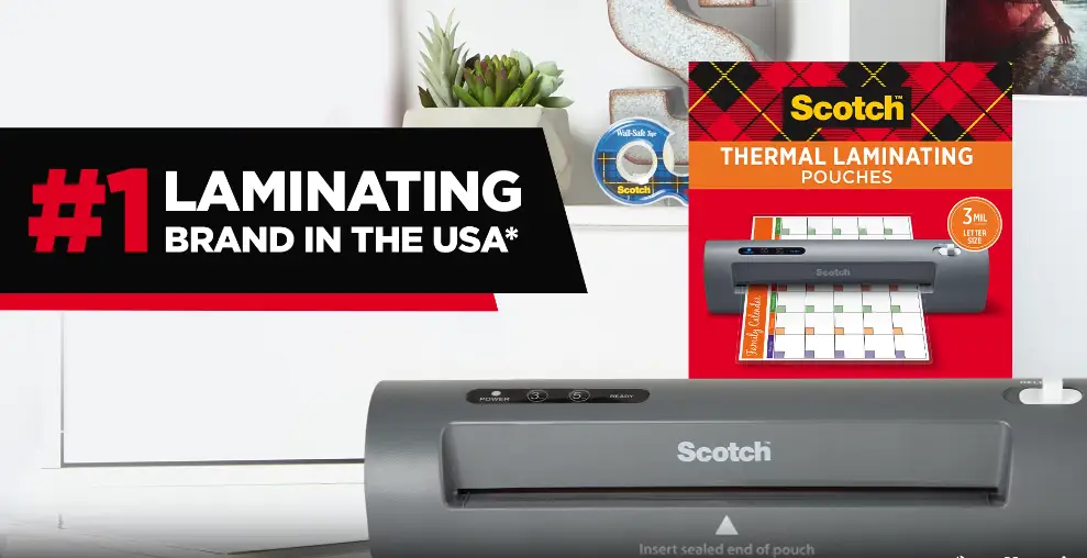Scotch laminating pouches for wallet photos and IDs