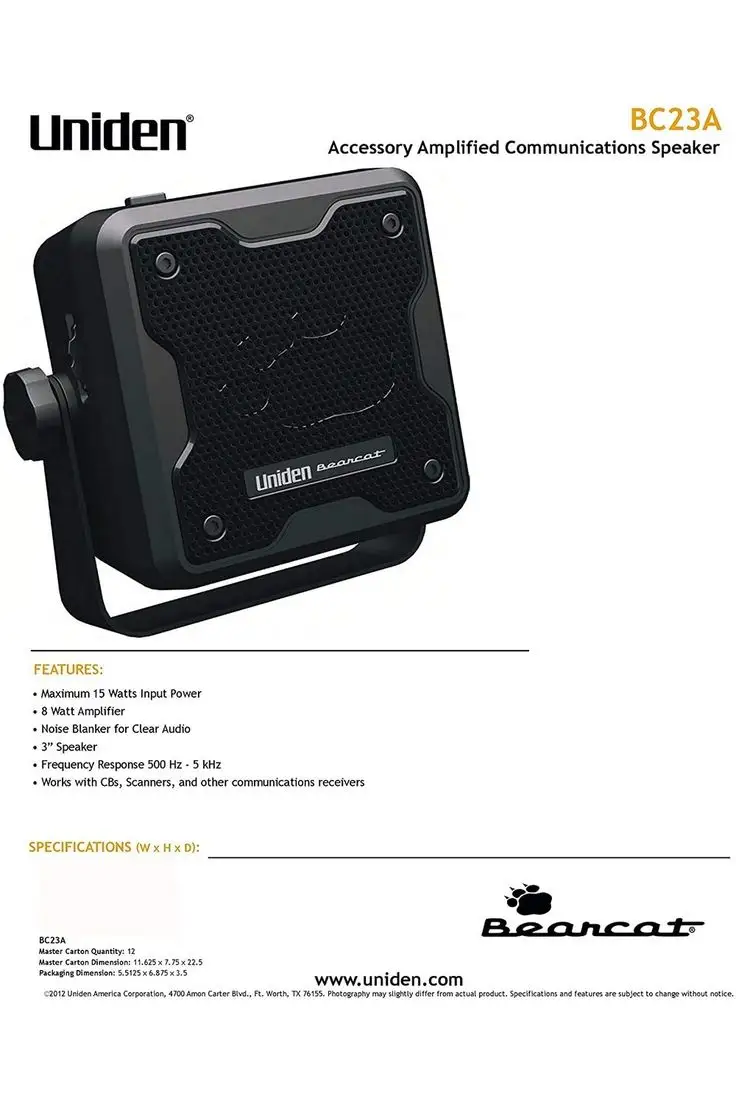 Uniden Bearcat Speakers Review: Rugged but Conditional Buy