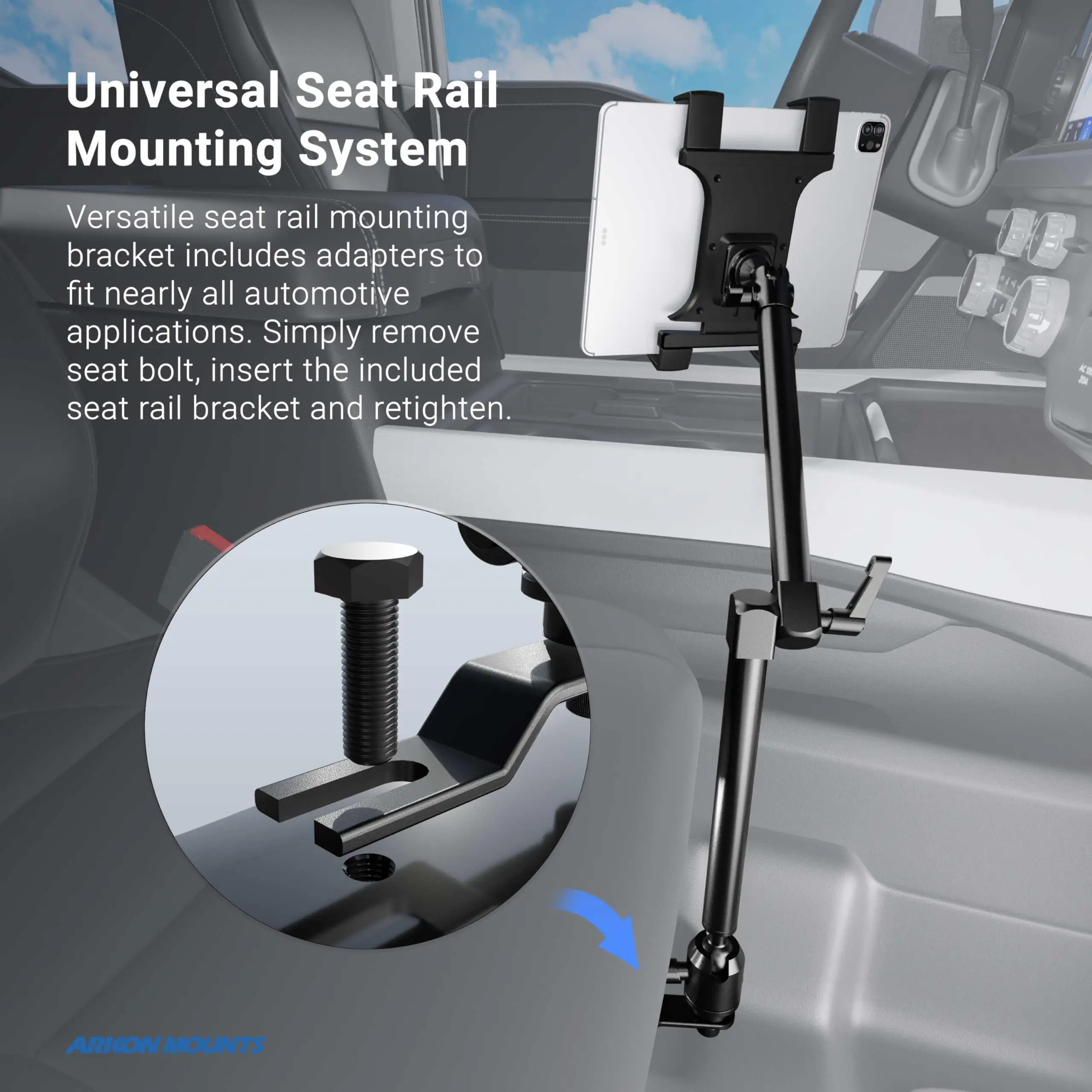 ARKON Car Seat Rail Tablet Mount Review: 8/10 Verdict