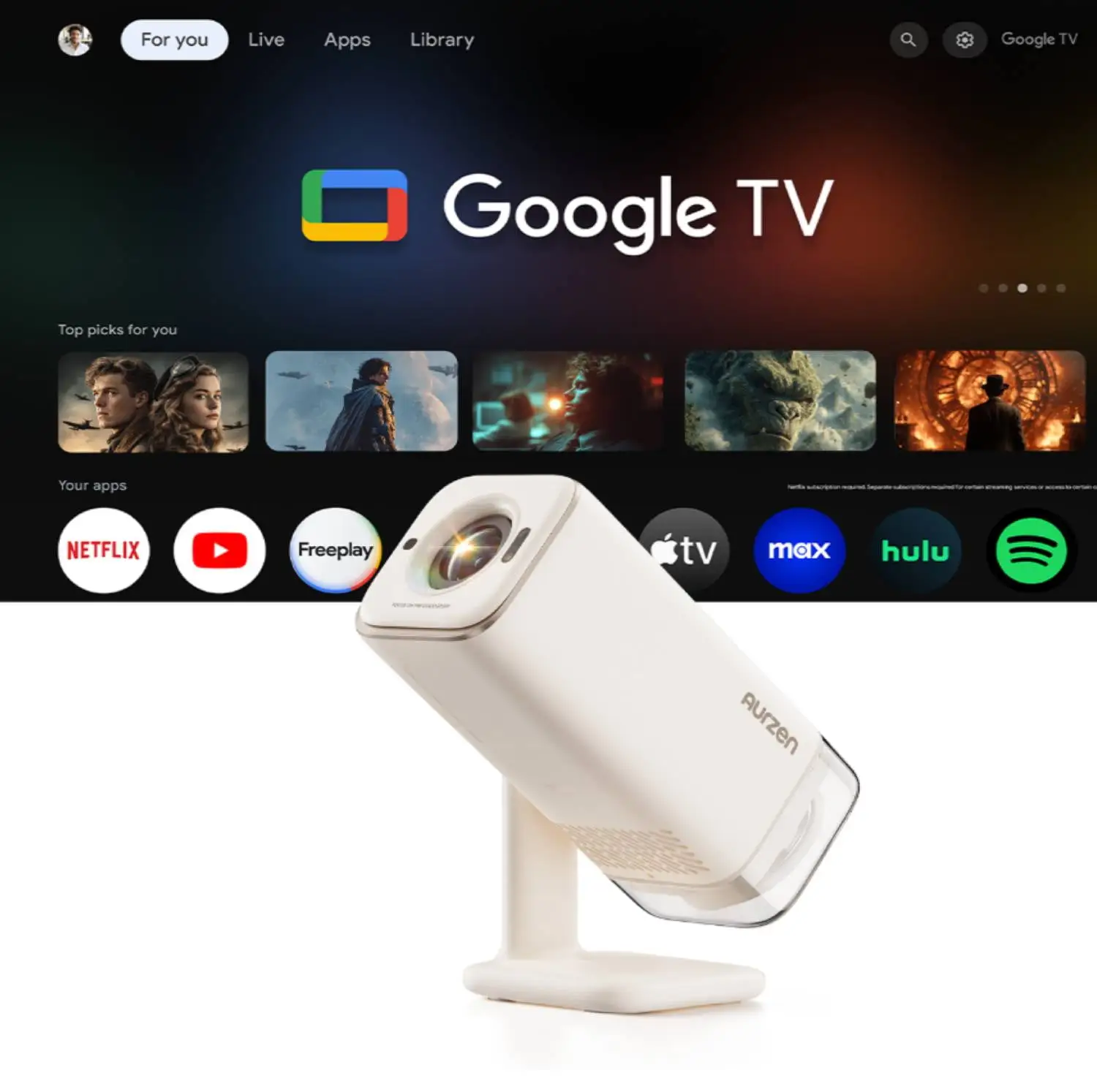 Kodak Luma 500 mini projector with accessories