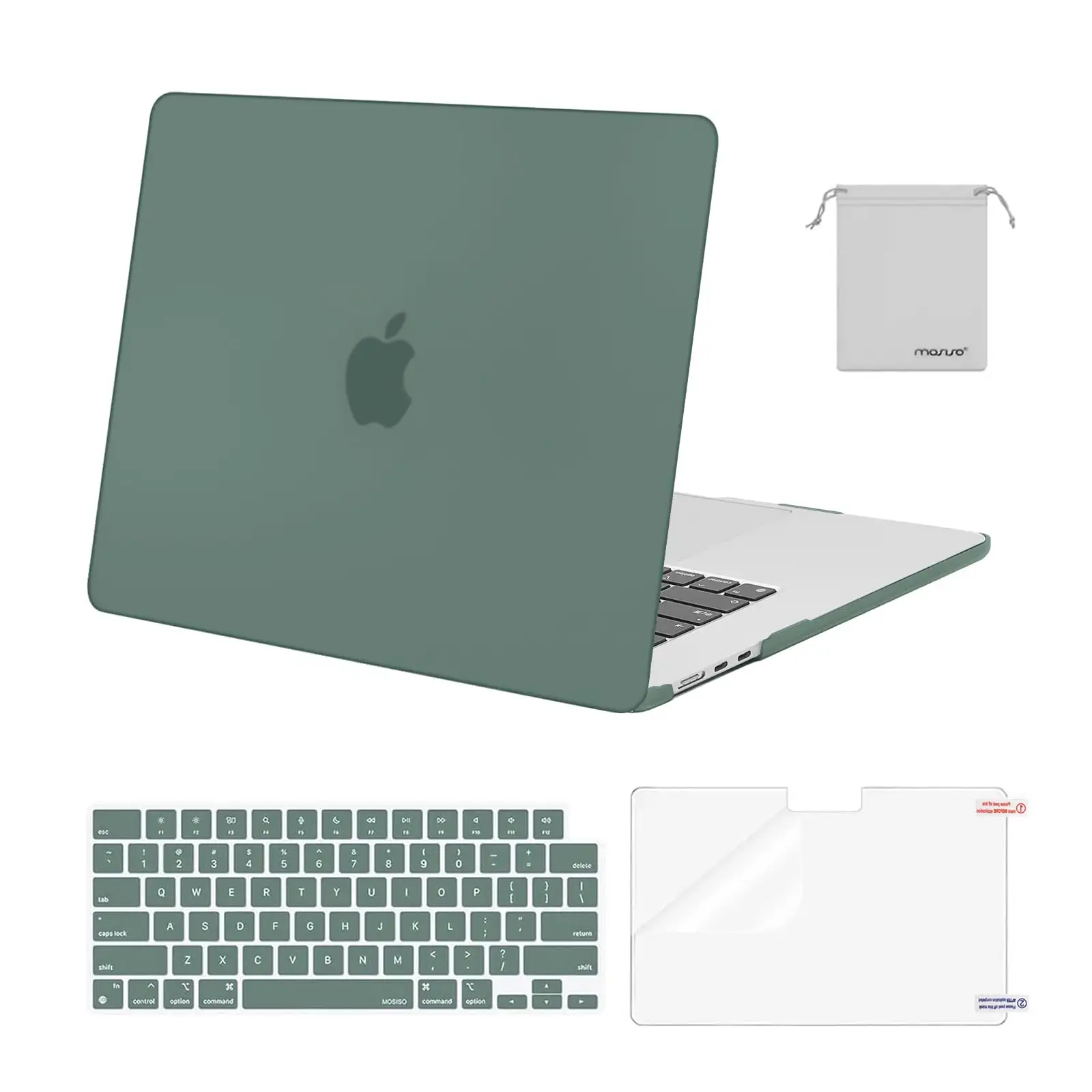 MOSISO MacBook Air 15 case midnight clear close-up