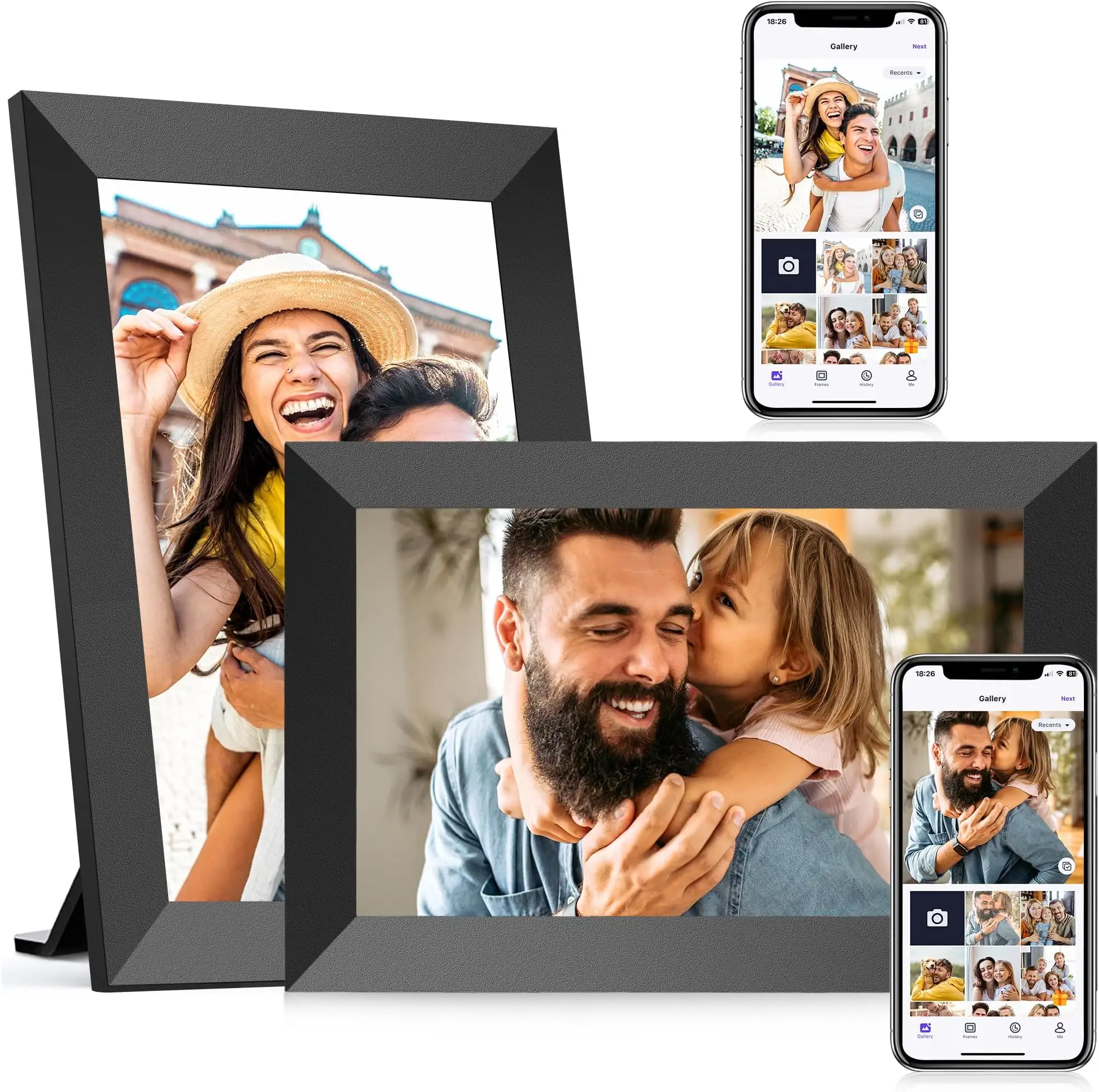 RCA 10.1 WiFi Digital Picture Frame stand design view