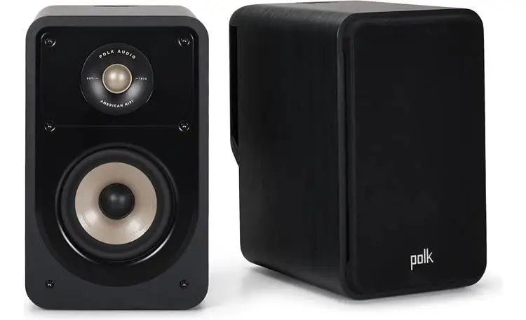Polk ES15 Bookshelf Speakers side profile showing build quality