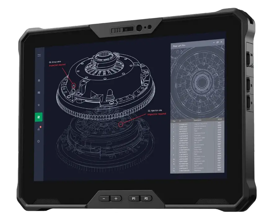 Dell Latitude 7220 rugged tablet with accessories