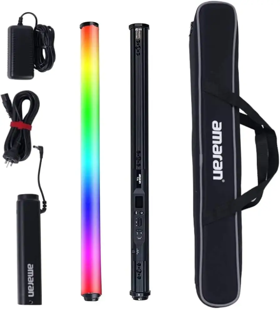 Aputure Amaran T2C RGBWW LED Tube Light on-set use