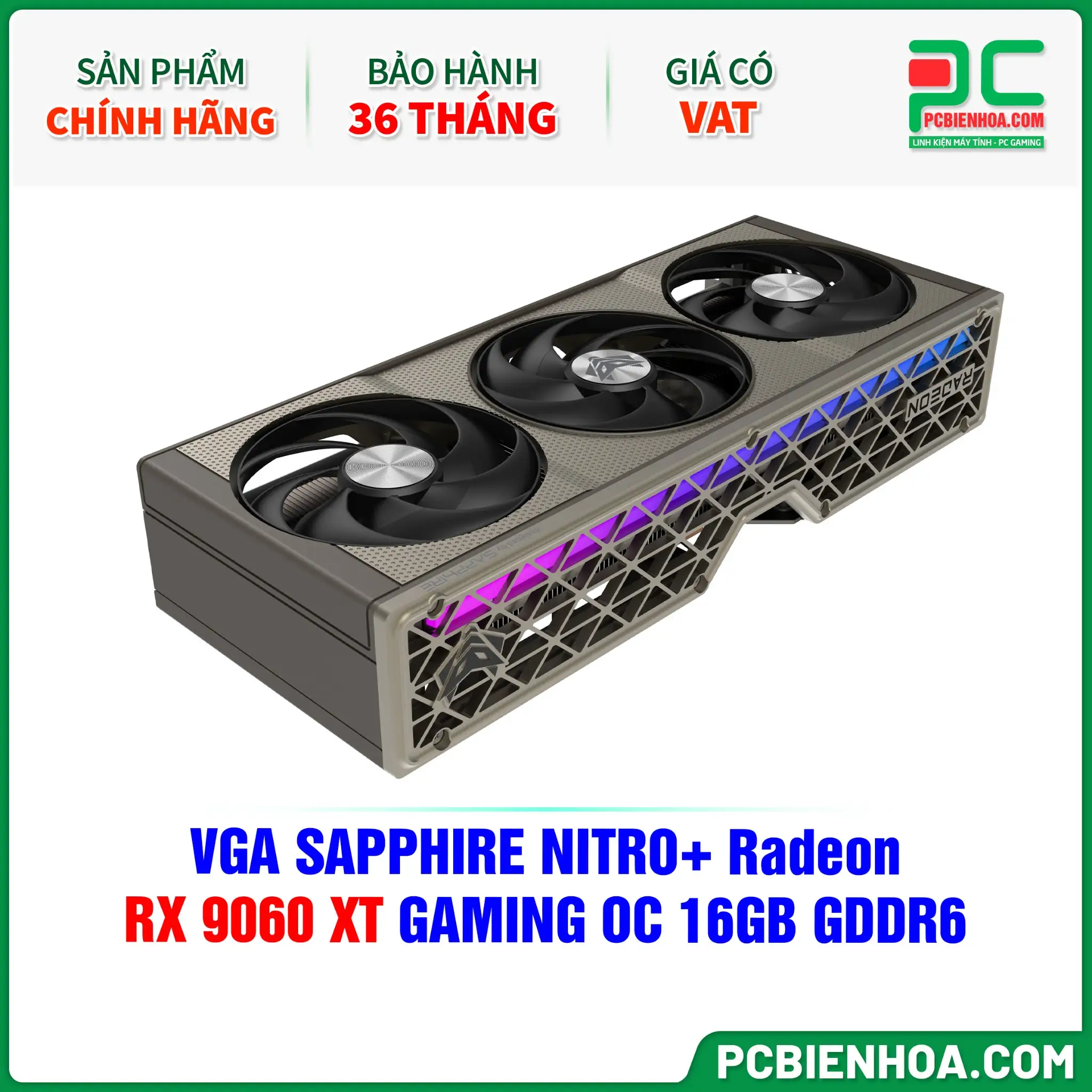 Sapphire Nitro+ RX 9070 retail packaging and price listing