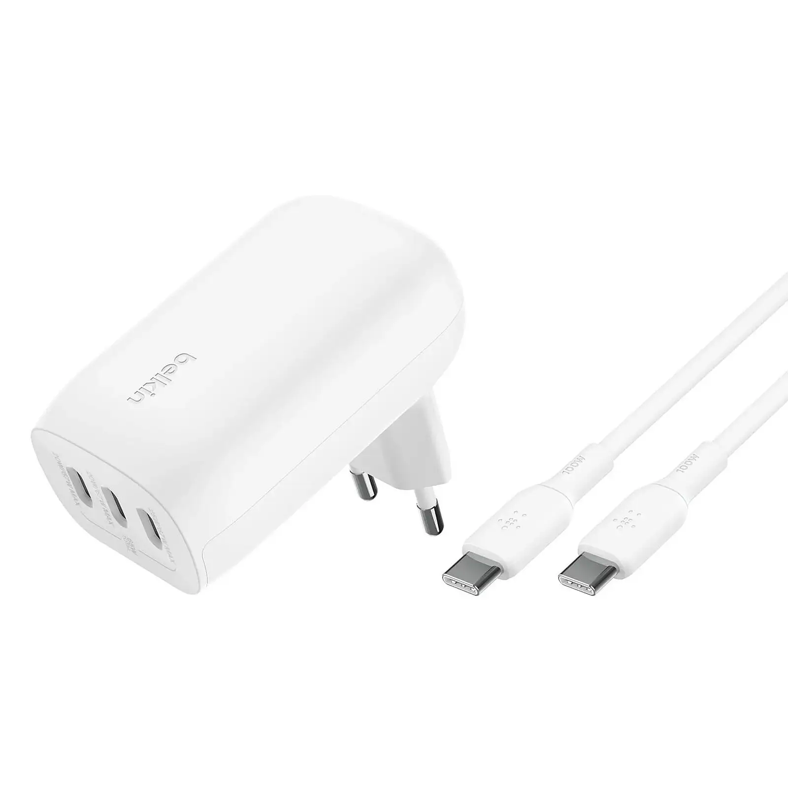 Belkin 3-Port USB-C Charger retail packaging