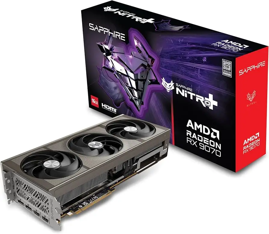 Sapphire Nitro+ RX 9070 graphics card cooling design
