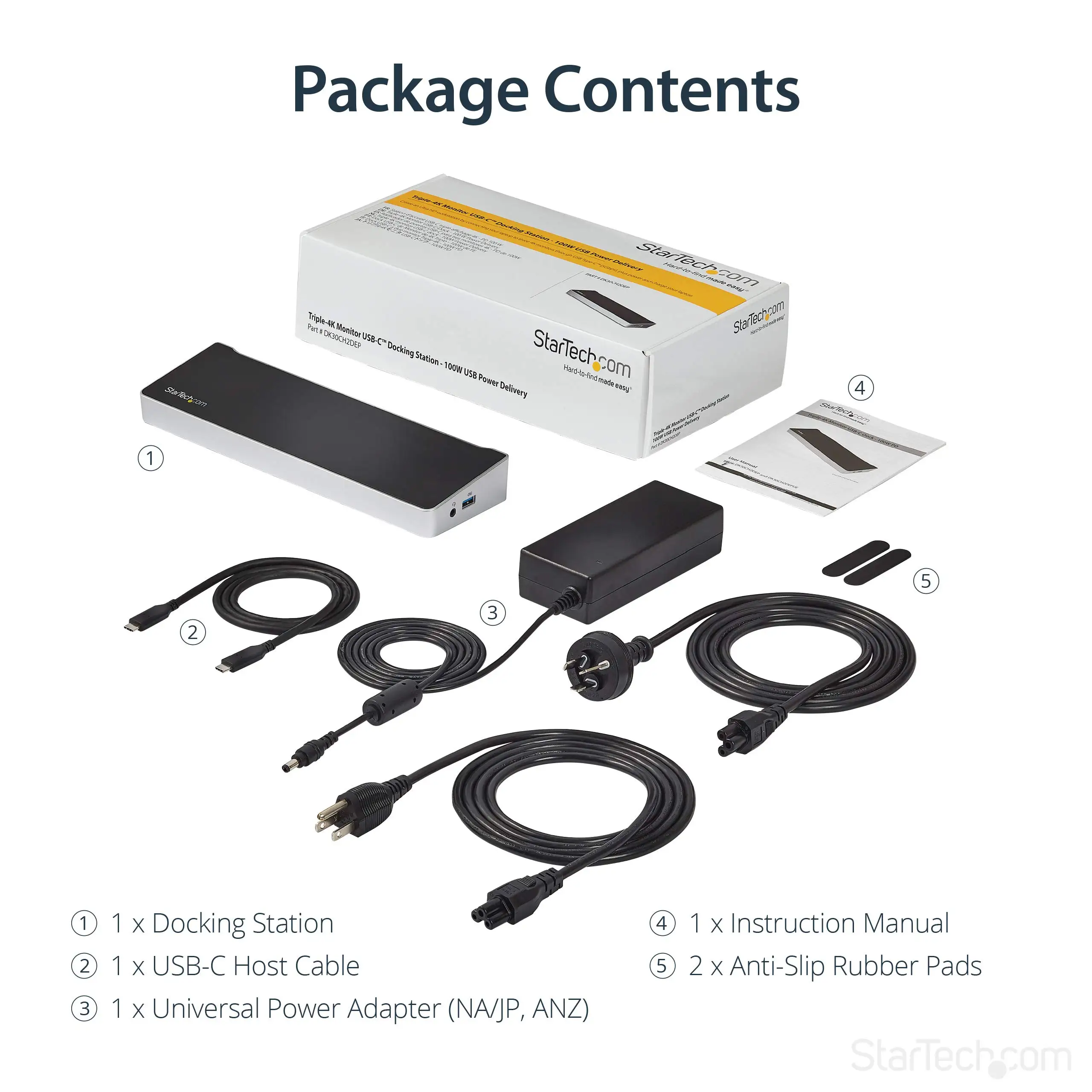 StarTech triple 4K docking station pricing chart