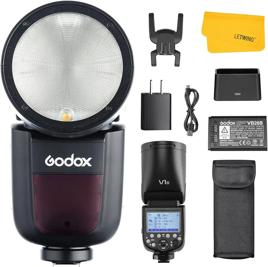 Godox V1 Pro S product kit with accessories