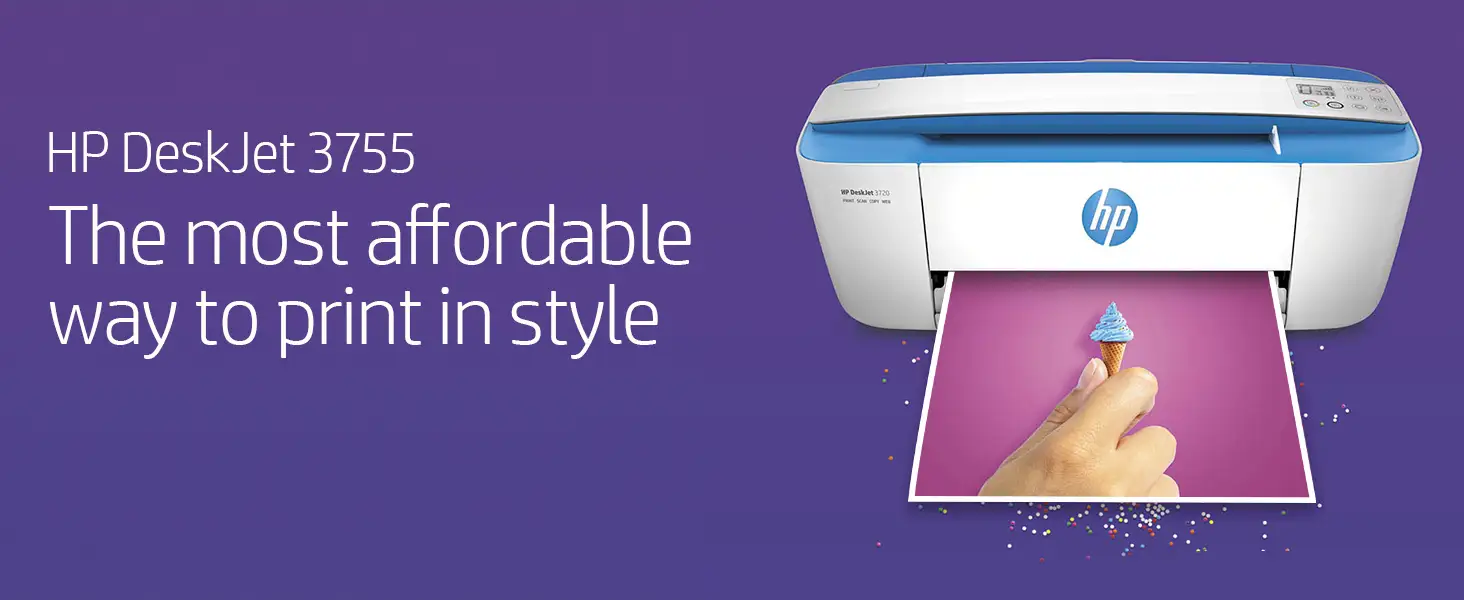 HP DeskJet 4227e compact design on desk