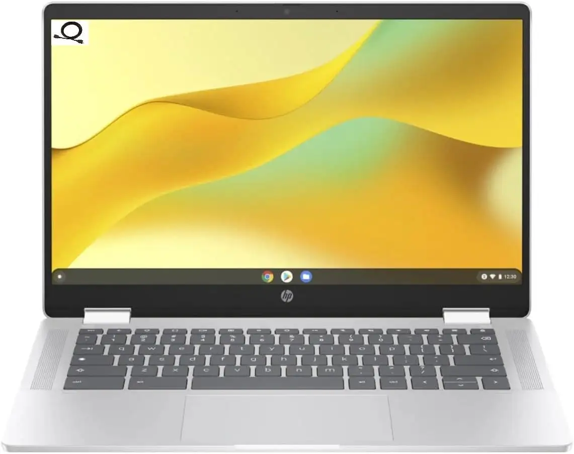 HP Chromebook 14-inch Glacier Silver closed view