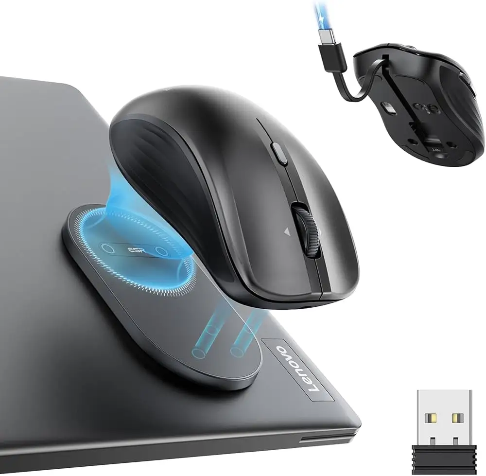 ESR MagMouse mounted on laptop lid