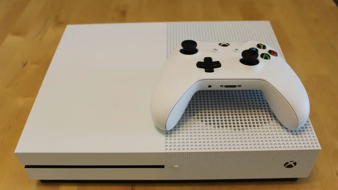 Microsoft Xbox One S console product image