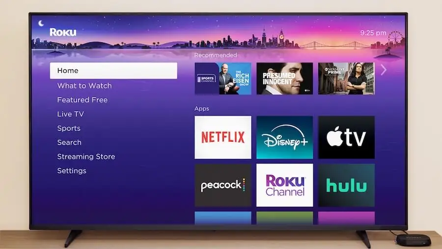Roku Ultra 4K remote and connectivity ports