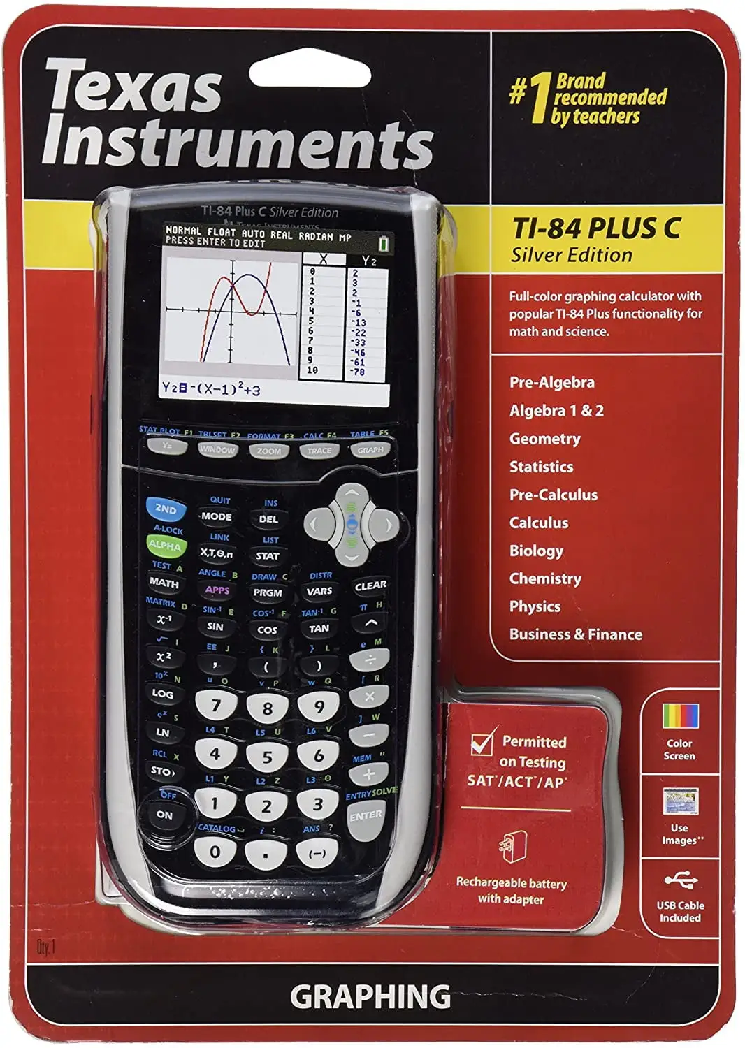 TI‑84 Plus calculator showing screen and buttons close up