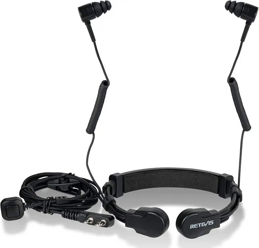 Retevis walkie talkie headset product close-up