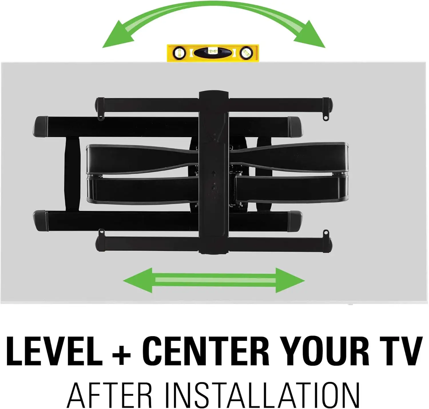 SANUS Premium TV Mount showing cable management