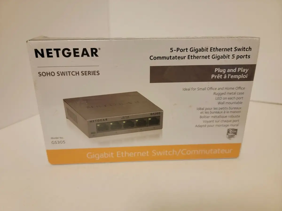 NETGEAR GS305 Ethernet switch product photo