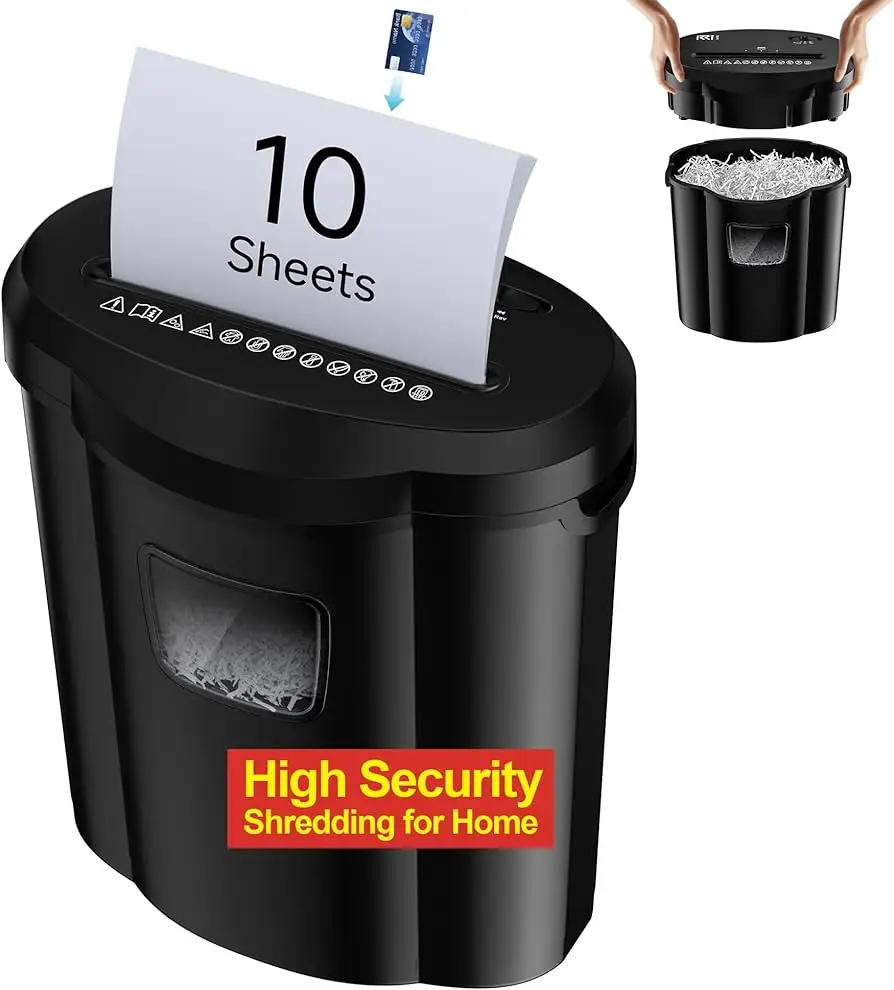 Amazon Basics shredder sheets used for maintenance