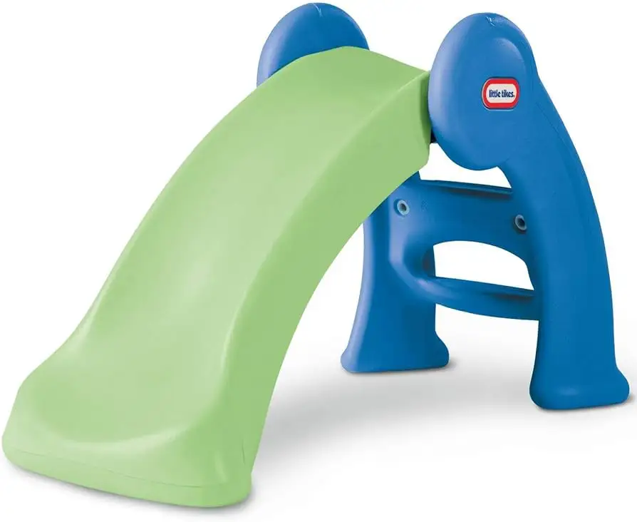 Little Tikes Junior Play Slide green blue review image