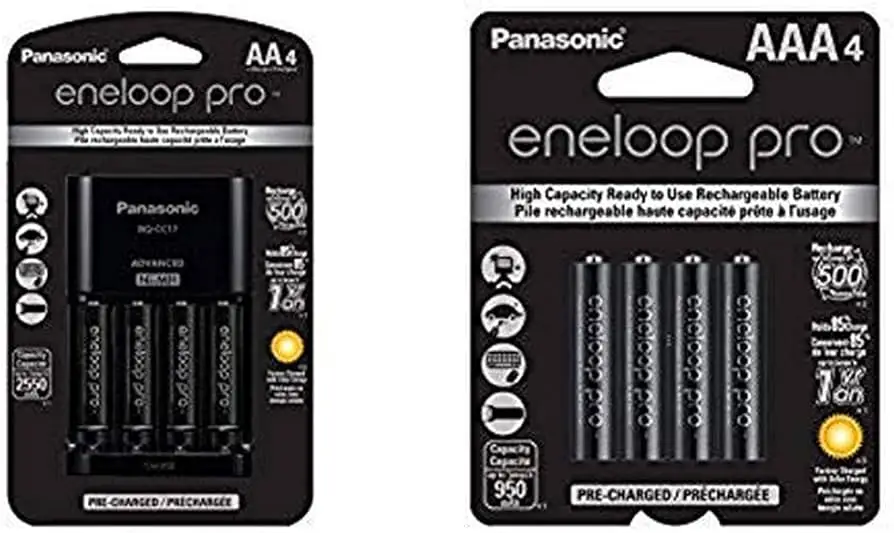 Panasonic Eneloop Pro AA batteries retail packaging