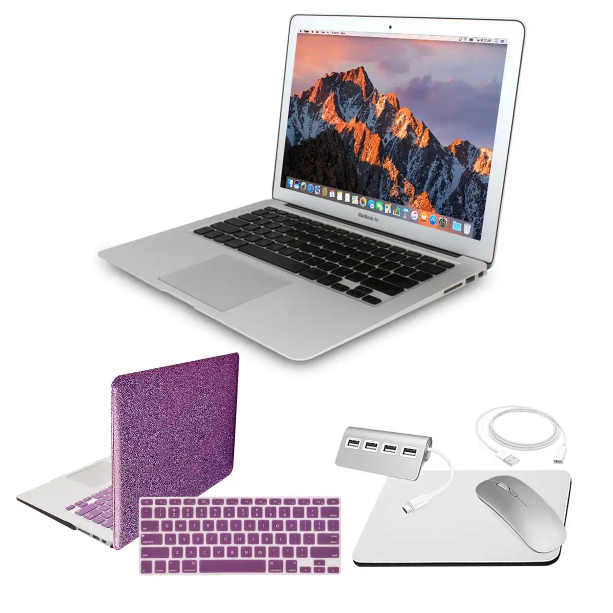 MacBook Air 2017 showing ports and design