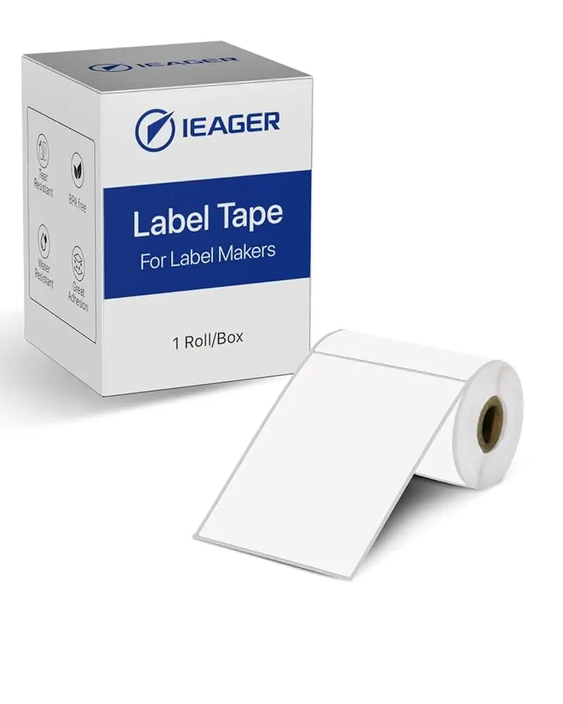 Avery removable labels close-up on product surface