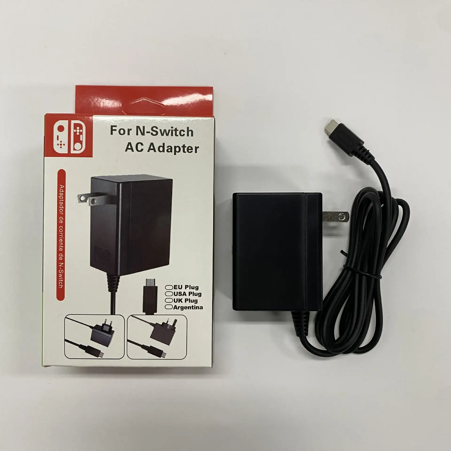 Nintendo Switch AC Adapter in docked setup
