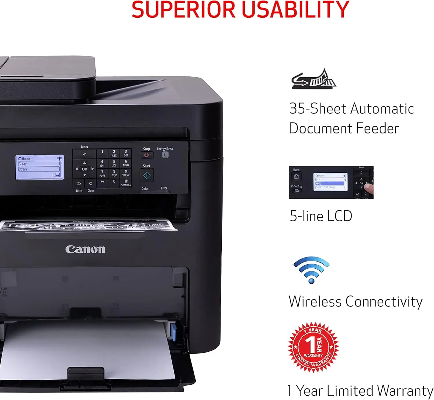 Canon MF656Cdw printer with duplex scanning feature