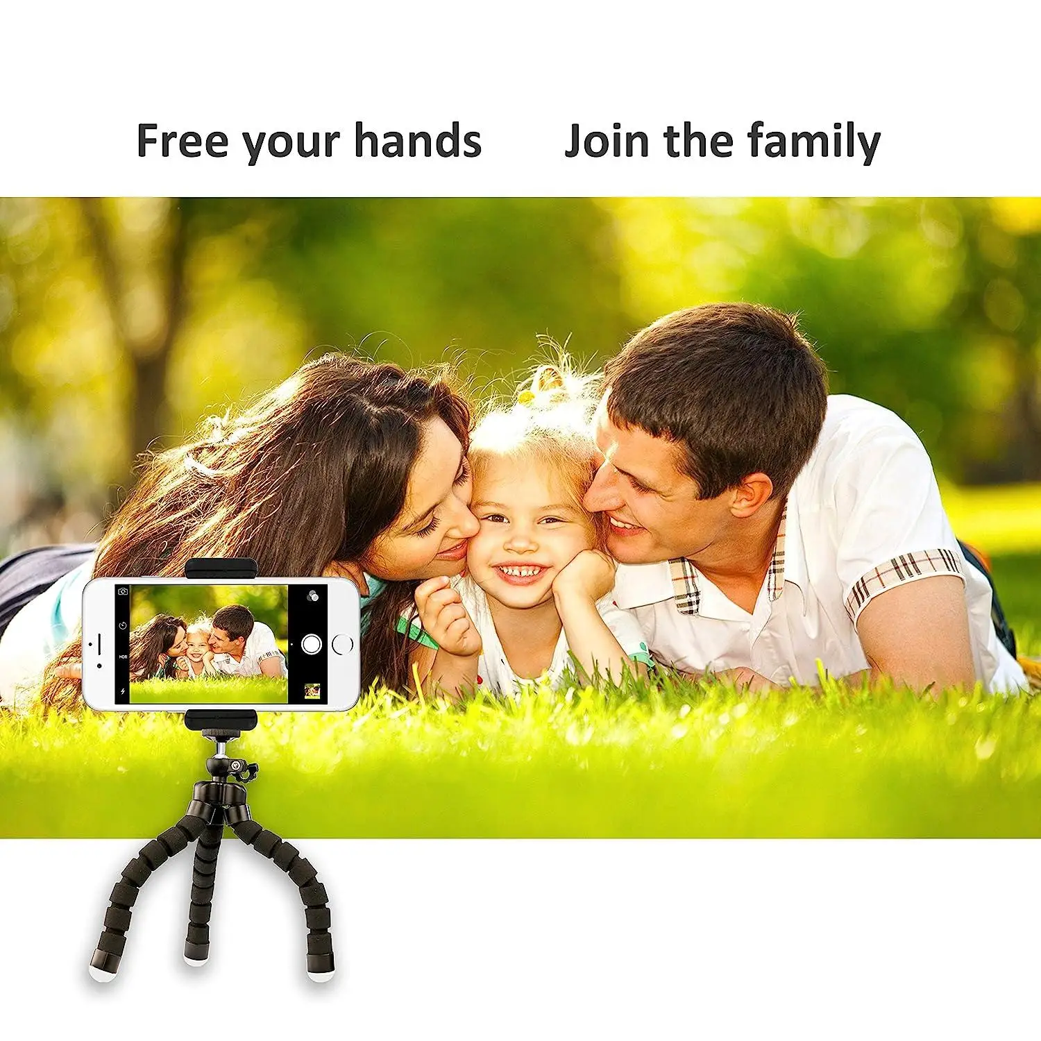 UBeesize Phone Tripod flexible legs outdoor use