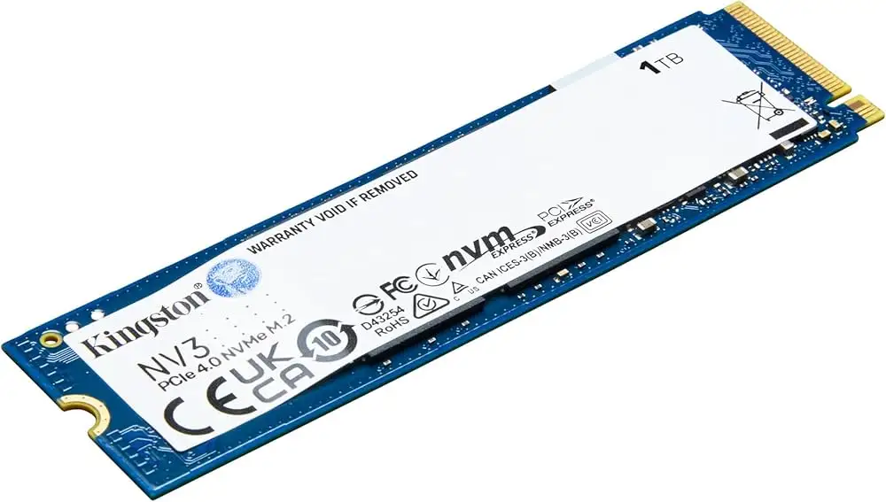 Kingston NV3 1TB NVMe SSD in gaming PC build