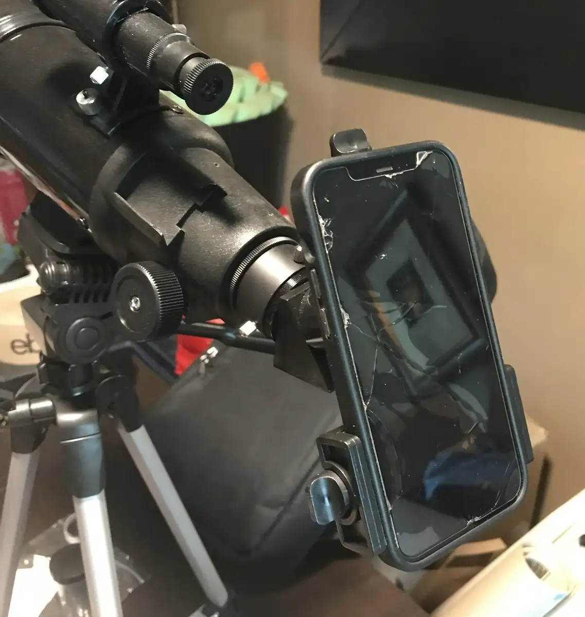 Celestron Travel Scope 80 portable refractor setup with tripod
