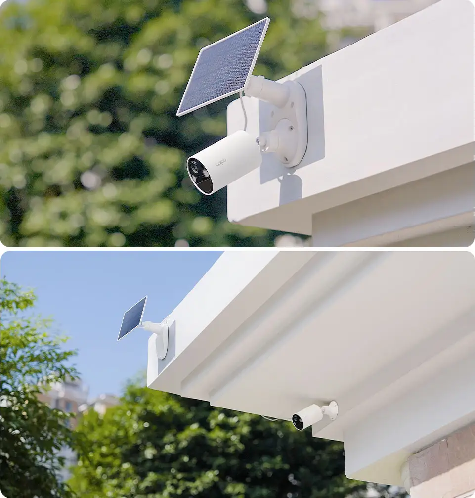 TP-Link Tapo SolarCam C402 outdoor camera with solar panel