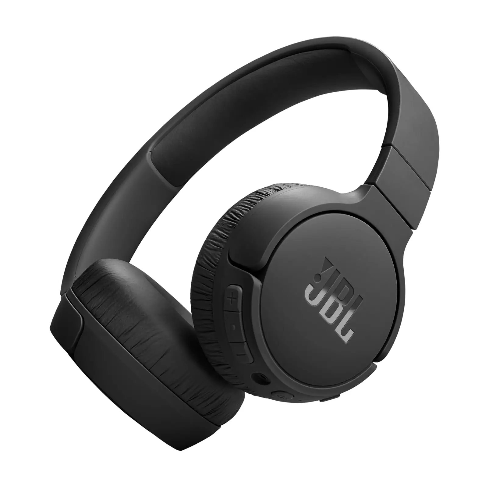 JBL Tune 670NC headphones showing portability and controls