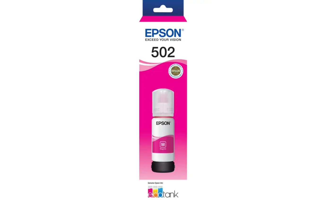 EPSON 502 EcoTank Black Ink Bottle retail packaging