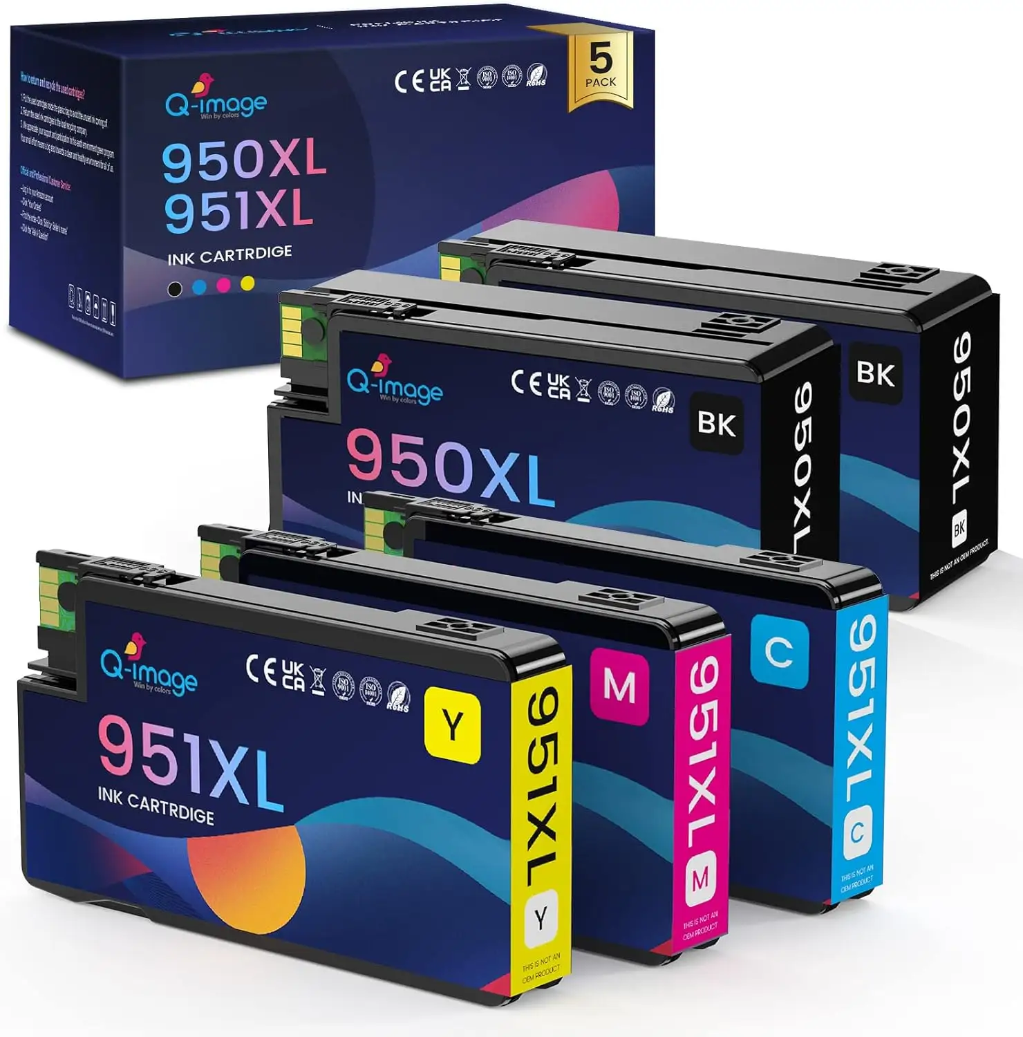 HP 950XL ink cartridge reliability chart