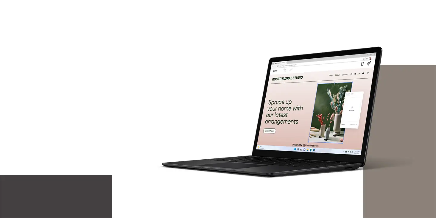 Microsoft Surface Laptop 5 open with display visible