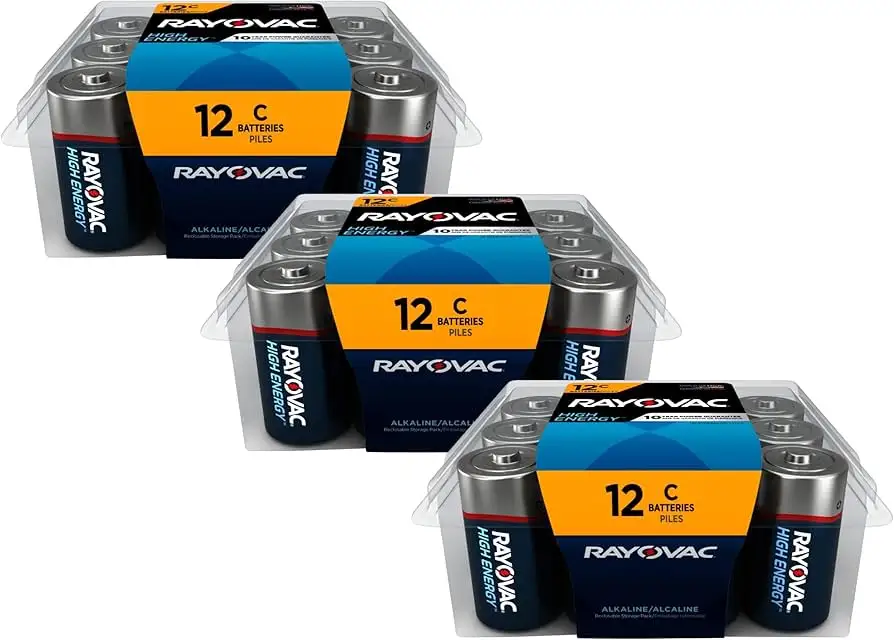 Rayovac C Batteries 12 Count reliability and value comparison