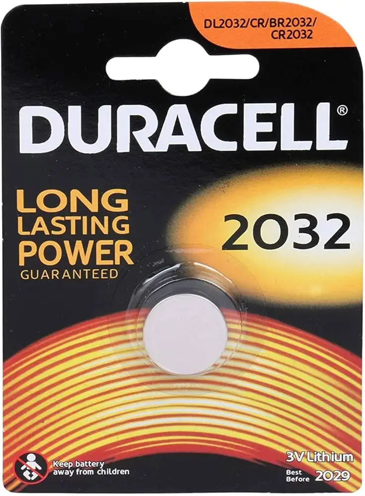 Duracell CR2025 lithium battery product close-up