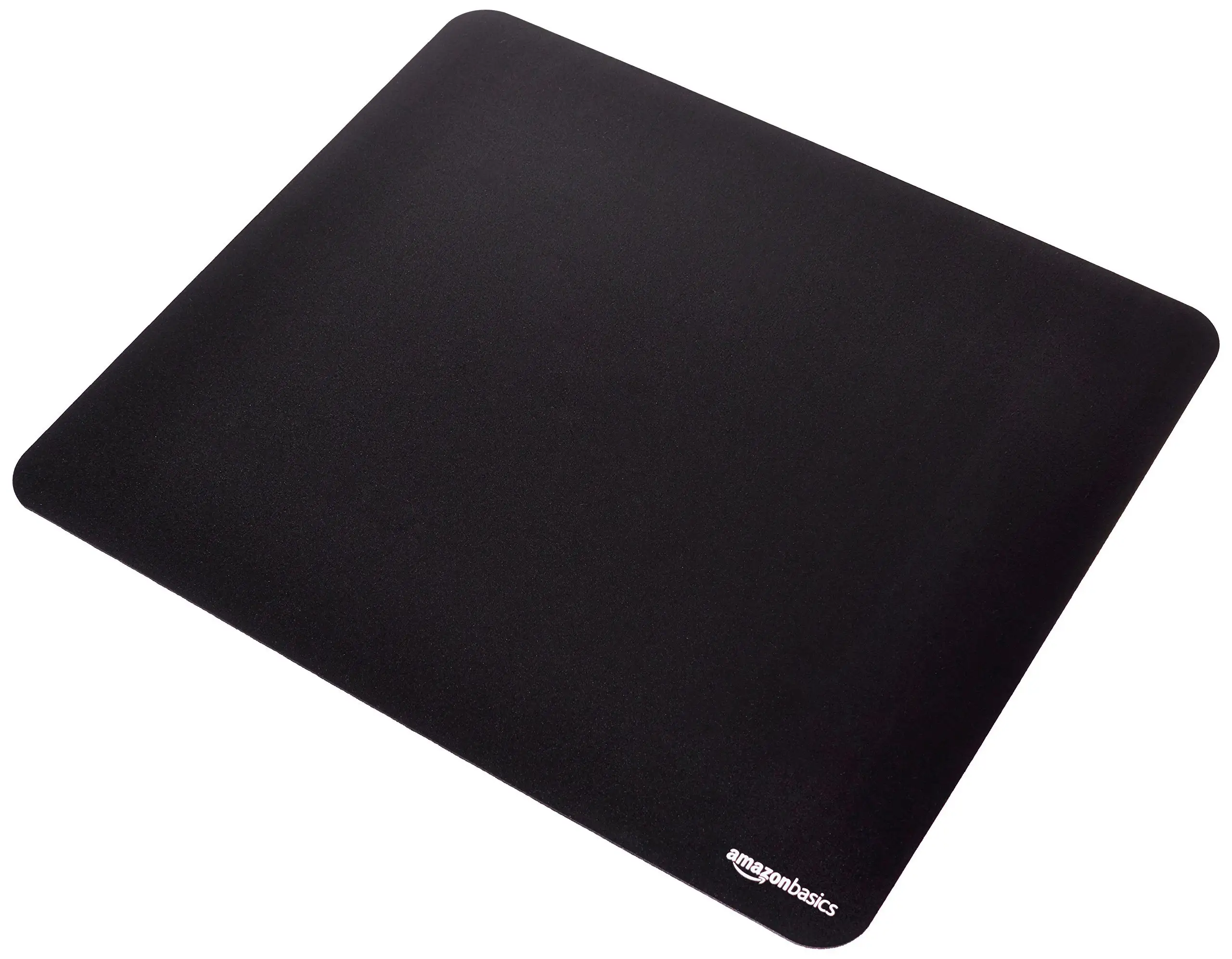 Amazon Basics Square Mouse Pad showing frayed edges