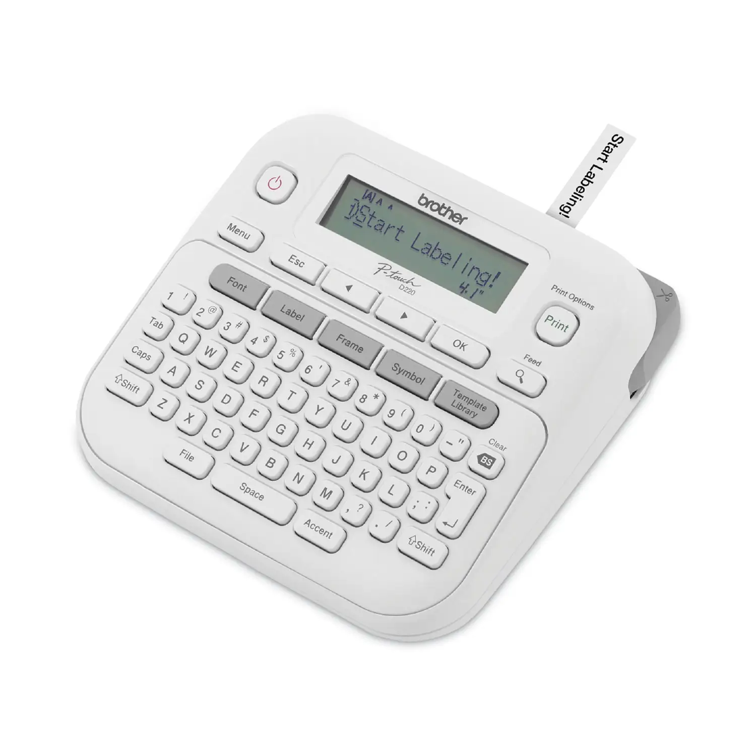 Brother P-Touch PTD220 label maker with accessories