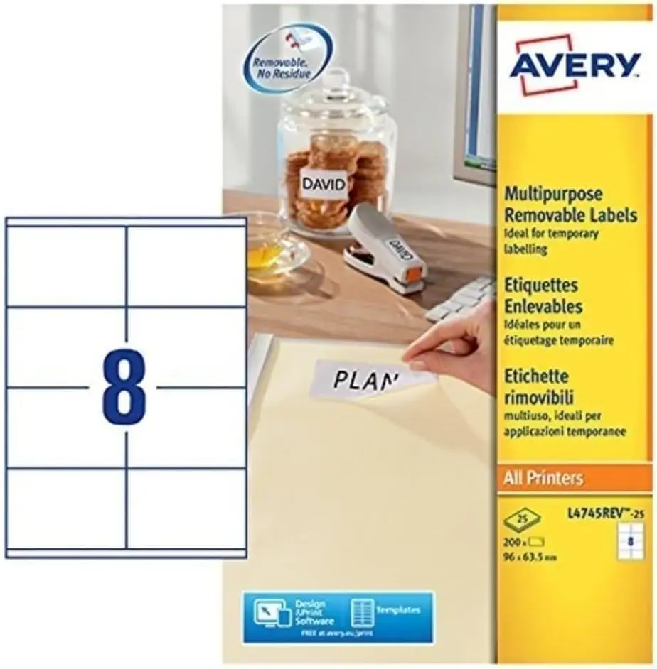Avery Removable Labels alternatives comparison chart