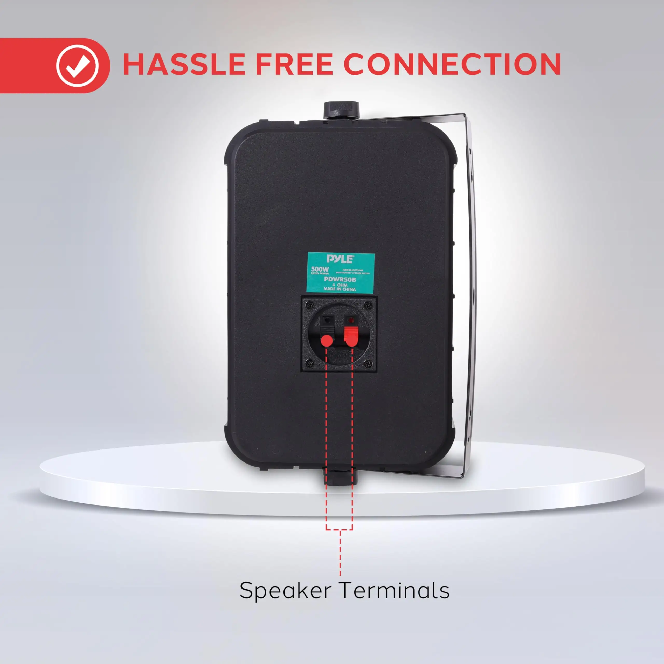 Pyle 2 Way Speaker System Pair divisive loudness and bass notes