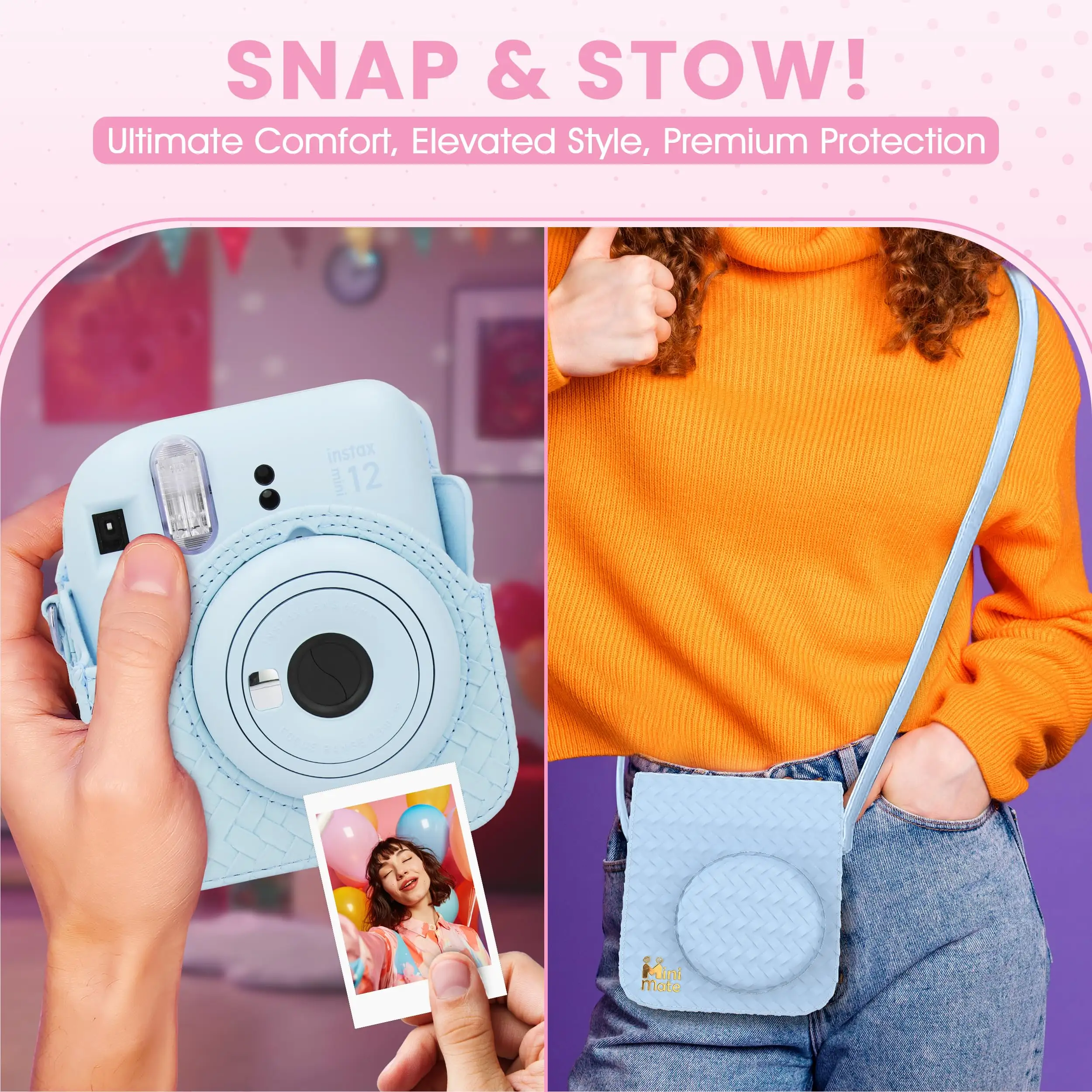 Fujifilm Instax Mini 12 instant camera pastel blue