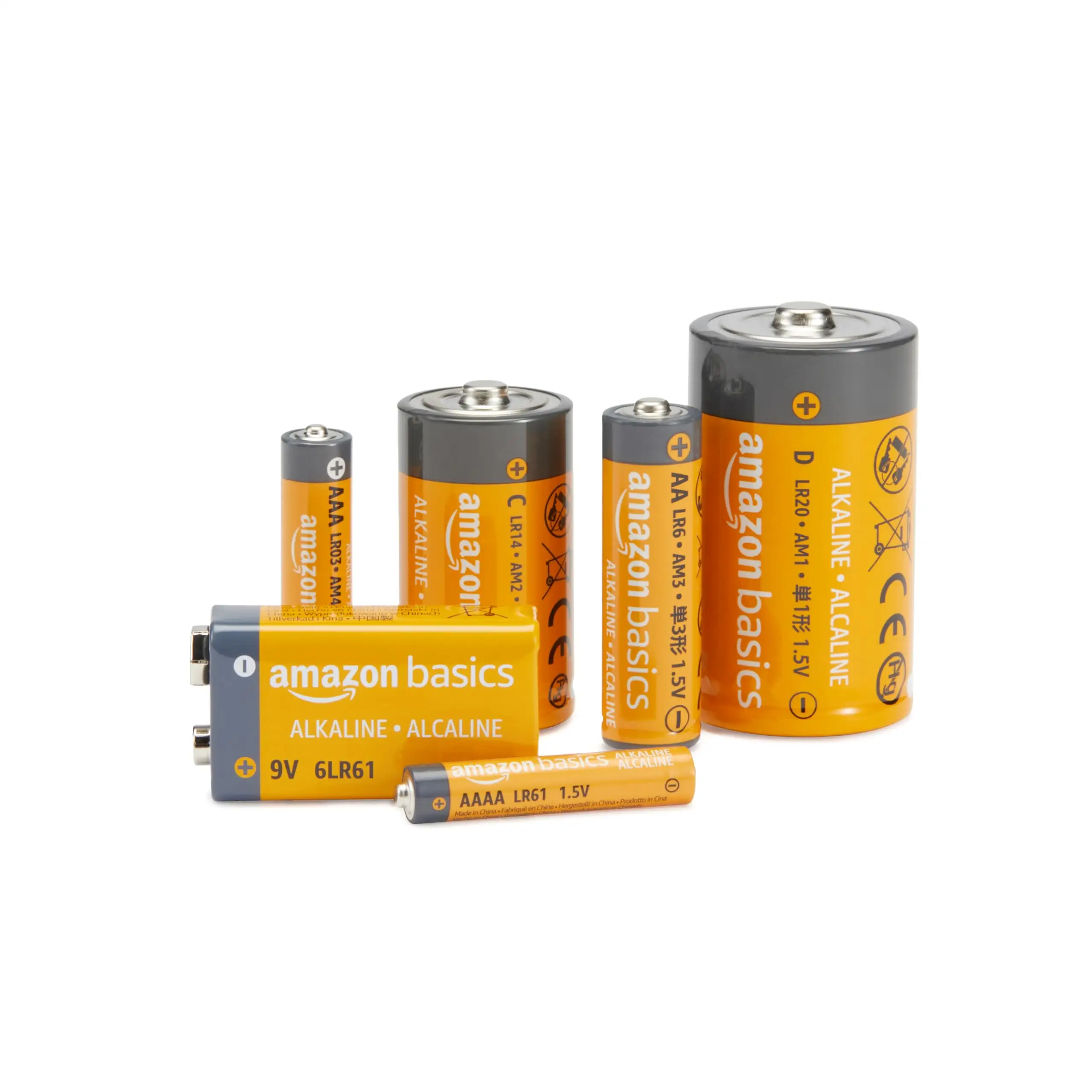 Amazon Basics 9V battery size comparison with competitors
