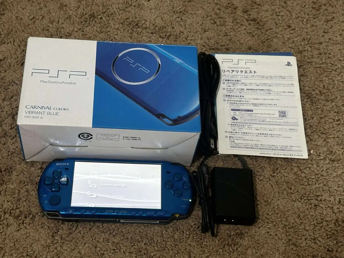 Sony PSP 3000 Blue with accessories bundle