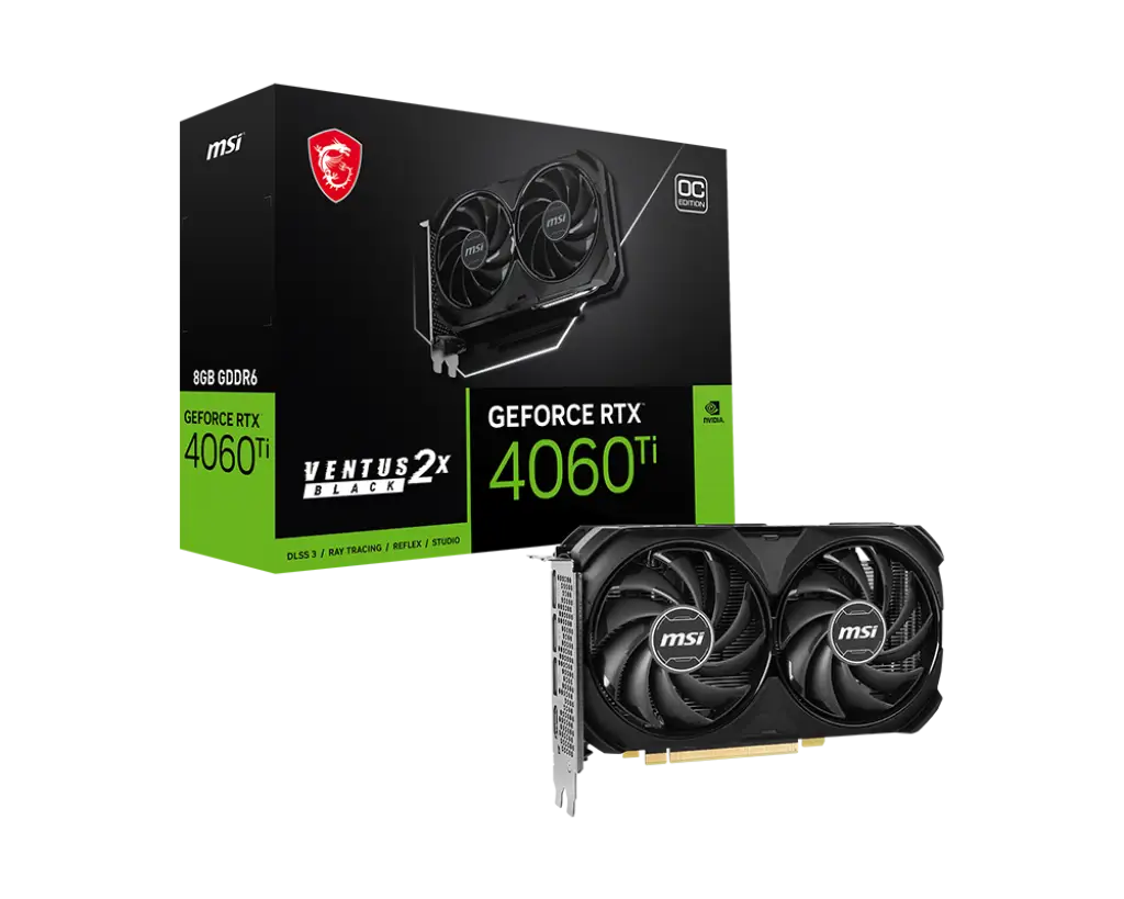 MSI RTX 4060 Ti Ventus 2X Black retail price range